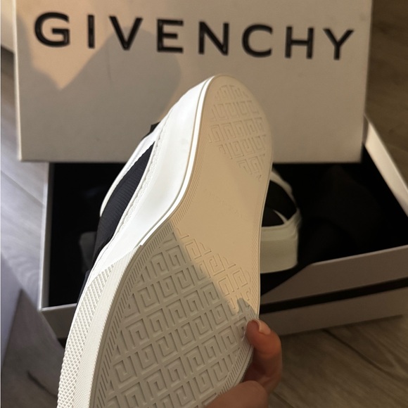 Givenchy Black and White Slip-On Sneakers - Picture 3 of 6